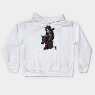 Samurai Girl Kids Hoodie